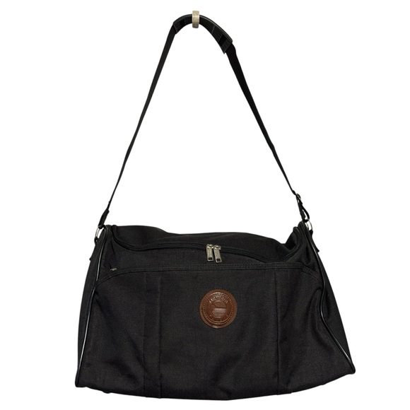 American Flyer XL Black Duffel bag with shoulder strap travel weekender bag - Picture 2 of 10